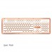 Azio Luxury Vintage Keyboard. Винтажная клавиатура с подсветкой и натуральной кожей m_3